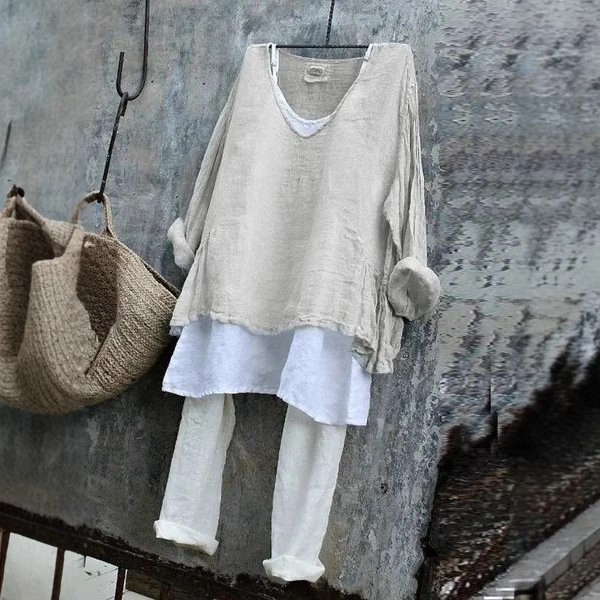 Foreign Trade Cross-Border 2025 Summer New Amazon Women's Pullover Loose Casual Long-Sleeved 3D Printed Pullover T-Shirt Foreign Trade Cross-Border 2025 Summer New Amazon Women's Pullover Loose Casual Long-Sleeved 3D Printed Pullover T-Shirt