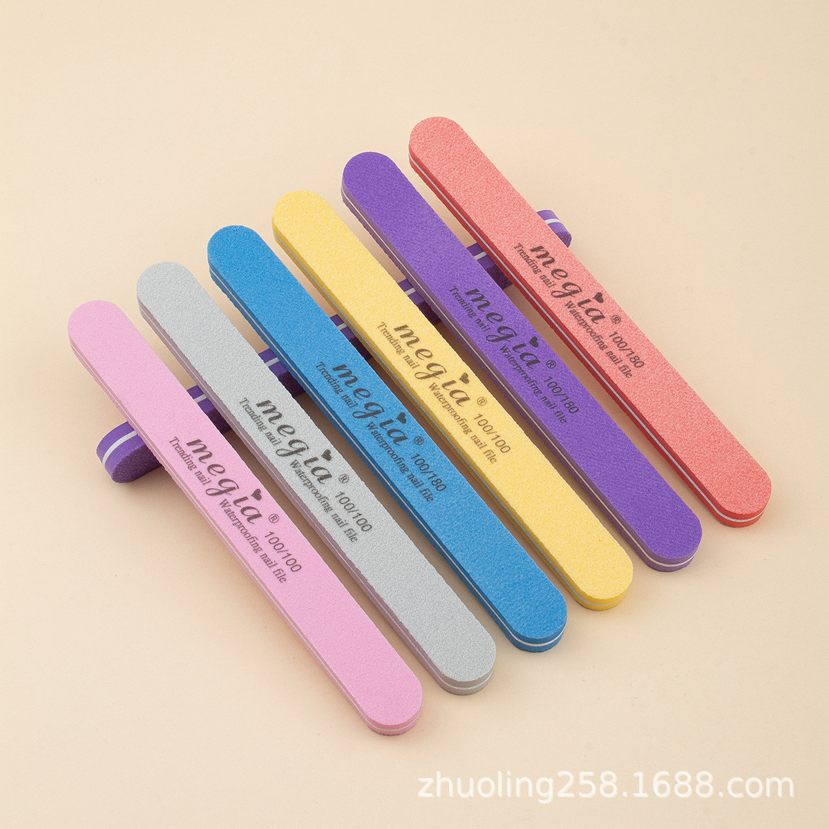 Tira de frotación de uñas al por mayor de diamante esponja archivo herramienta de uñas Archivo de uñas de doble cara manicura frotar pulido elástico alto