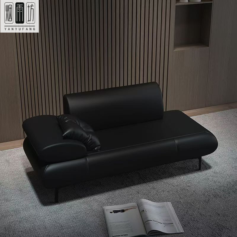 Light luxury style single recliner for small apartments, living room chaise lounge, bedroom leisure recliner, Italian minimalist chaise chair