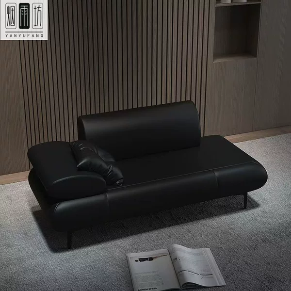 Light luxury style single recliner for small apartments, living room chaise lounge, bedroom leisure recliner, Italian minimalist chaise chair