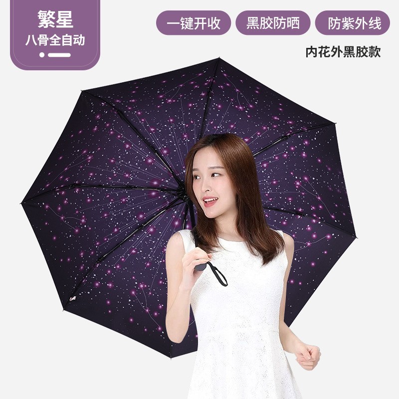 批发高颜值16骨手动晴雨伞两用伞女折叠遮阳伞防晒大号双人太阳伞|undefined