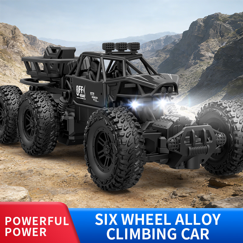 Amazon Temutiktok Hot-Selling Six-Wheel and Four-Wheel Alloy Off-Road Climbing Remote Control Car Children's Toys Wholesale