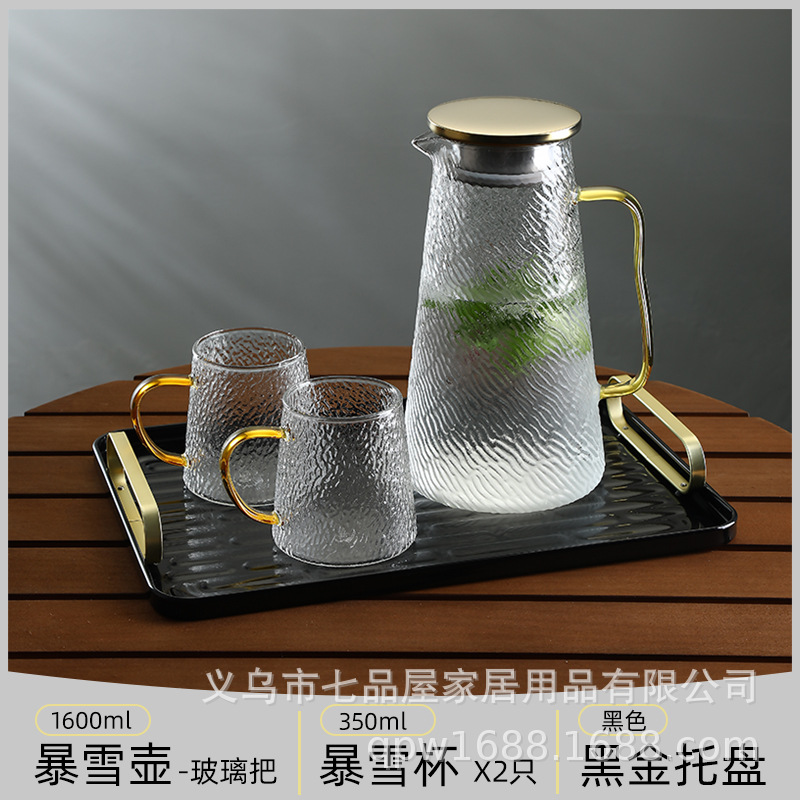 tetera de agua fría, vidrio resistente a altas temperaturas, tetera de té fría de jugo de fruta de gran capacidad, botella de agua hervida, tetera de té doméstica resistente al calor a prueba de explosiones image 16