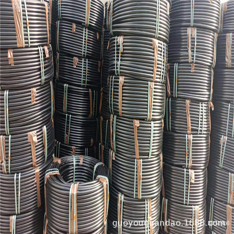 河北厂家PE黑穿线管黑色塑料管 黑色穿线管 规格多样可 