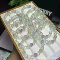Натуральный многоплодный браслет оригинальная лаванда звездный порошок лимонный кристалл белый кристалл морской синий браслет
