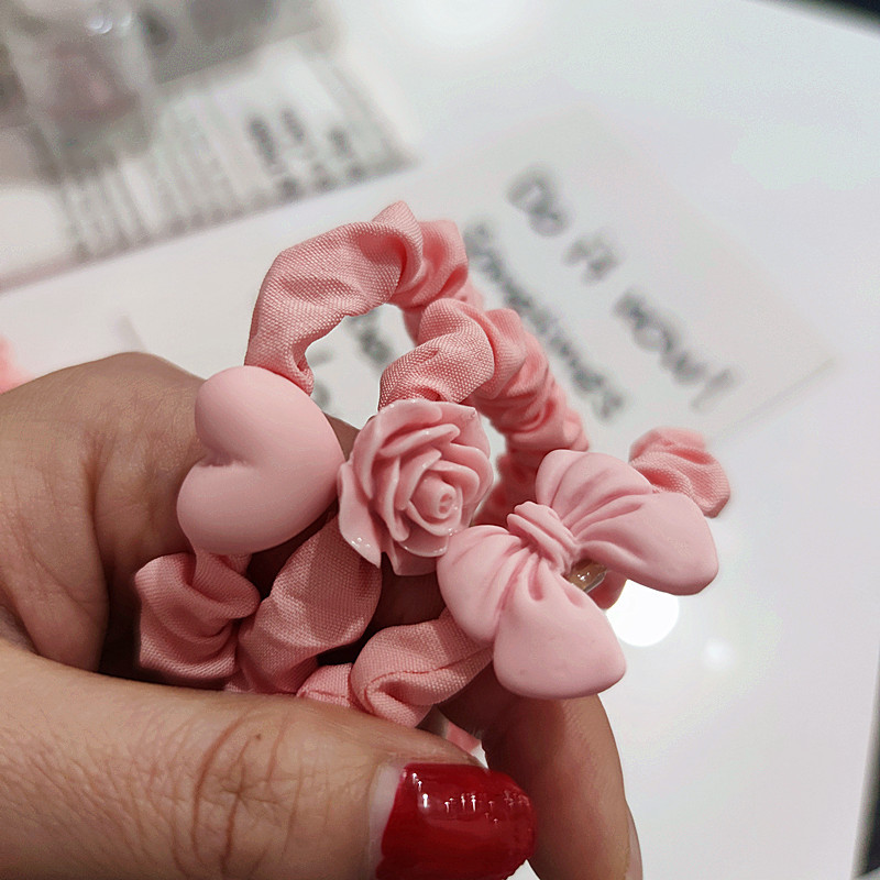 Pink Peach Sausage Rings