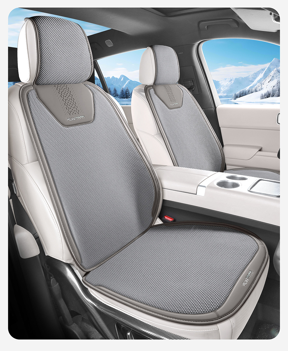 2026 Ice Linen Breathable Four-Season Universal Car Seat Cushion Small Three-Piece Set Seat Cushion Square Cushion Butt Cushion