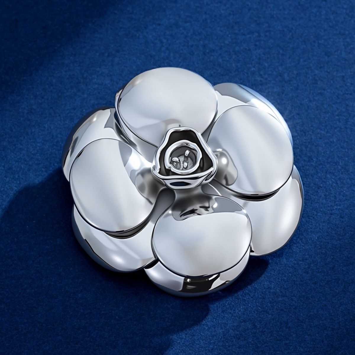 Tweed Style Camellia Brooch Women's Niche Design Women's High-End Fashion Brooch Corsage Clothing Accessories