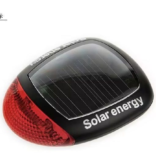 Luz trasera para bicicleta, luz trasera de advertencia solar para bicicleta de montaña, luz decorativa para ciclismo nocturno, equipo de ciclismo al aire libre