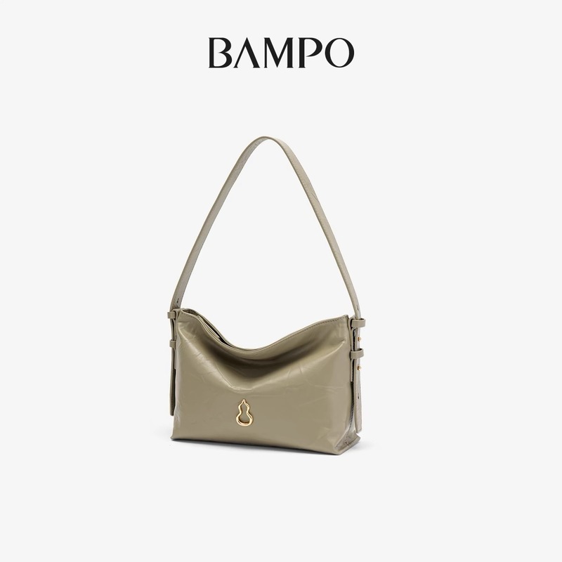 BAMPO ハーフスロープ カーフスキン トートバッグ Mサイズ Sサイズ 牛革 トートバッグ 新品 カウンター 通勤 クロスボディ ショルダー ホーボーバッグ|undefined