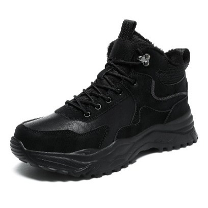 Zapatos de nieve transfronterizos para hombres con terciopelo grueso impermeable calentamiento y protección laboral ligero antideslizante, anti-desgaste, protección de seguridad anti-punción