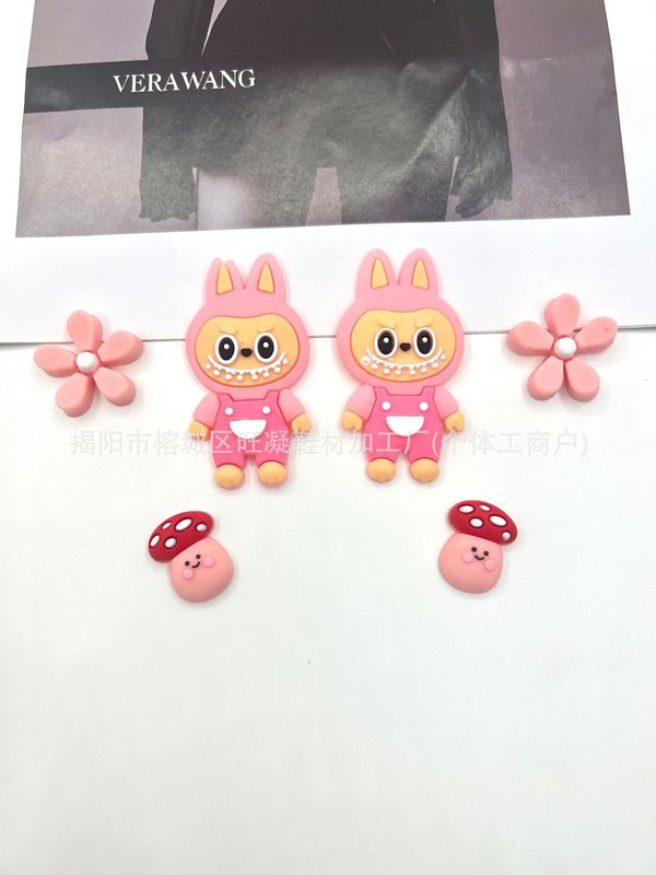 适配corss洞洞鞋花拉布布pvc软胶diy鞋扣装饰品可拆卸可爱配件配|undefined