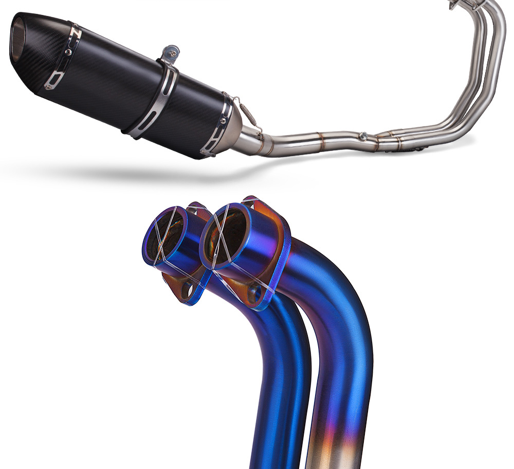 Motorcycle modified exhaust pipe R25 R3 MTO3 special stainless steel/titanium alloy for special vehicles 21-24 years