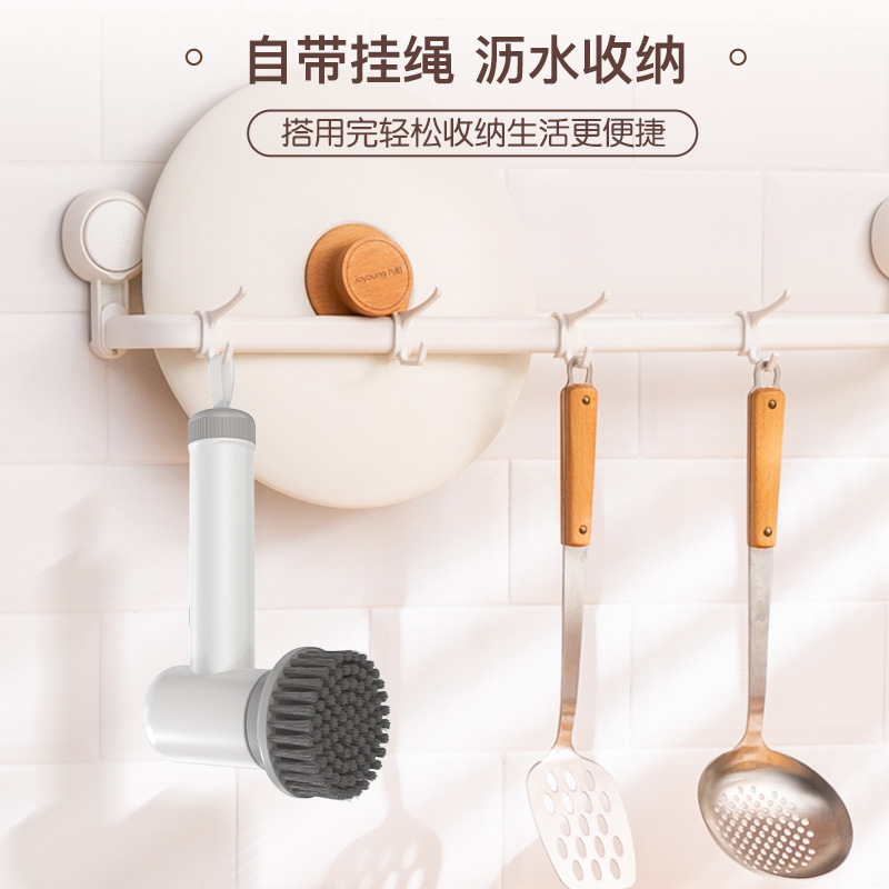 Cepillo de limpieza eléctrico multifuncional cepillo de limpieza eléctrico de mano cepillo para lavar platos cocina hogar estufa cepillo