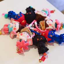 云冈石窟莲花佛小伴玩偶合掌辫子小佛山西大同文创纪念品车饰挂件