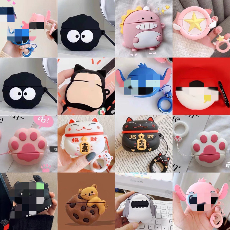 For Huaqiang North Apple 4th Generation Bluetooth Headset Protective Cover Cartoon Airplus4 Soft Silicone Loda pro4 Generation For Huaqiang North Apple 4th Generation Bluetooth Headset Protective Cover Cartoon Airplus4 Soft Silicone Loda pro4 Generation