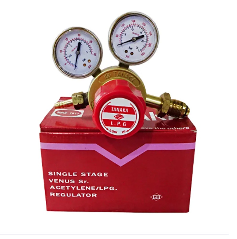 日式CO2表氧气表外丝型氮气减压器LGP减压阀G5/8内丝乙炔表TANAKA