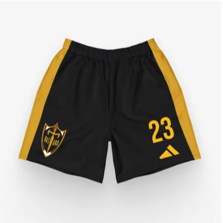 Bandai Bastard Munich Football Anime Adult and Children Performance Fitness Shorts with Pockets for Summer