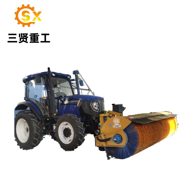 新款3米滚刷清雪机三贤重工多功能除雪扫雪机斜角清扫器
