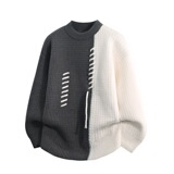 美式复古圆领宽松针织衫撞色毛衣男秋冬季高级感时尚上衣女,男装针织衫/毛衣,星座614, 美式复古圆领宽松针织衫撞色毛衣男秋冬季高级感时尚上衣女,男装针织衫/毛衣,星座614,