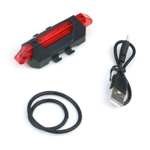 Bicycle light USB charging tail light mountain bike LED warning light cycling equipment accessories
