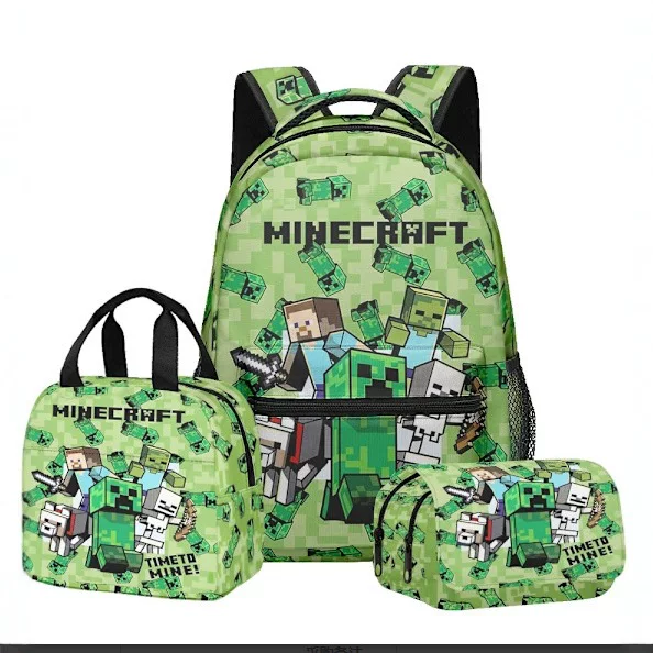 Backpack, pencil case, children's set, 3 piece set