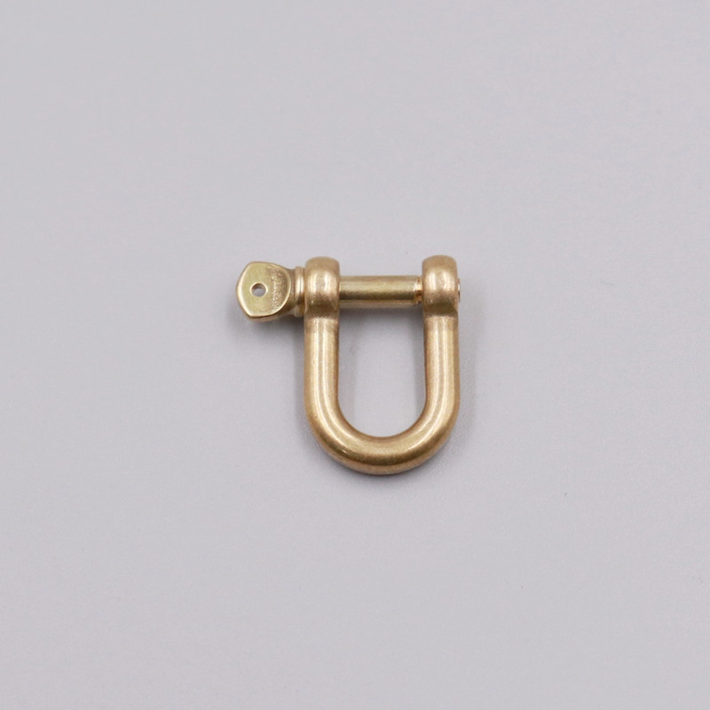 メーカー現物純銅馬蹄バックル真鍮財布バックル日版精緻馬蹄バックル革具バッグu型バックル