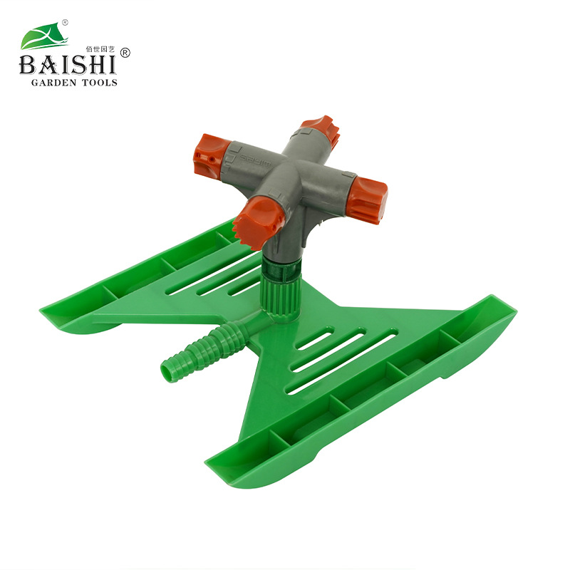 Baishi jardinería simple conexión de agua rociador de césped giratorio automático rociador de jardín giratorio de 360 grados al por mayor
