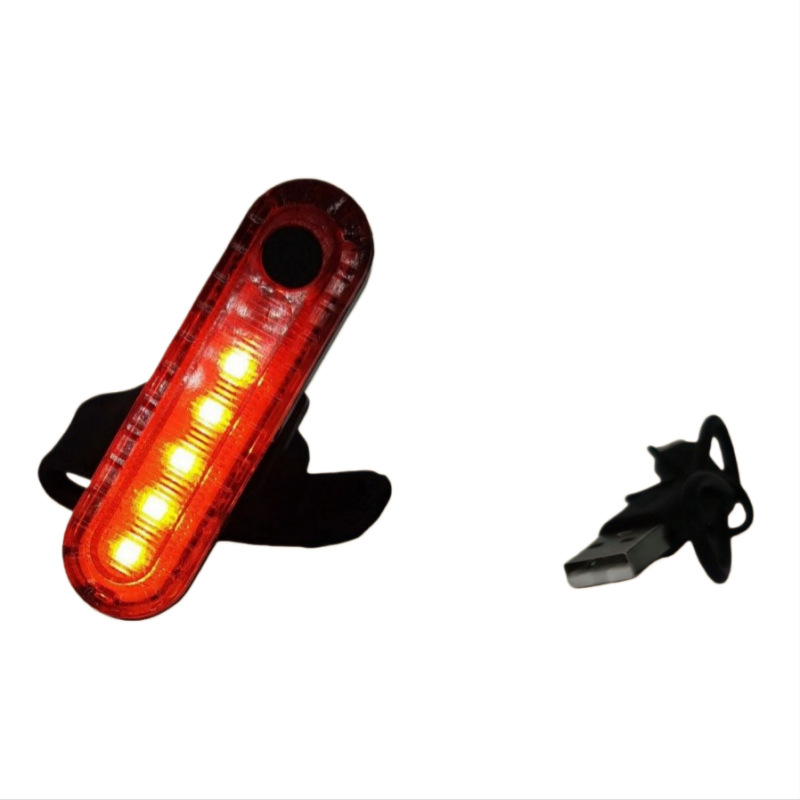 Luz trasera para bicicleta de montaña, recargable, luz de ciclismo nocturno, luz de advertencia decorativa para bicicleta de equilibrio para niños