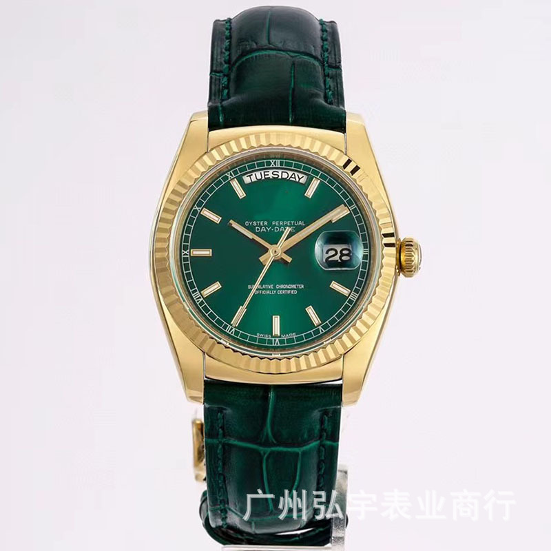 Dual Calendar Log Series Watch Men's Fully Automatic Mechanical Watch Dual Calendar Classic Three-Hand Men's Watch Danaleno Watch