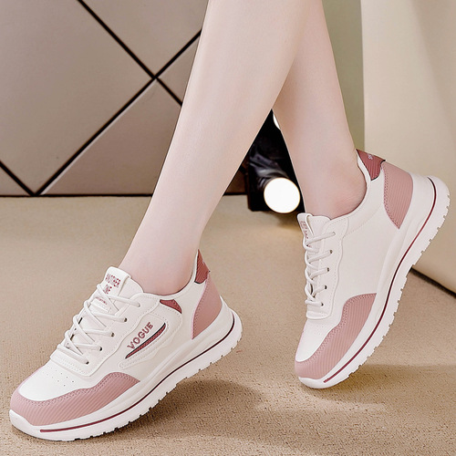 Thick-soled sports shoes for women  new spring and autumn women's shoes Korean version ins low-top shoes women's breathable casual shoes 5803