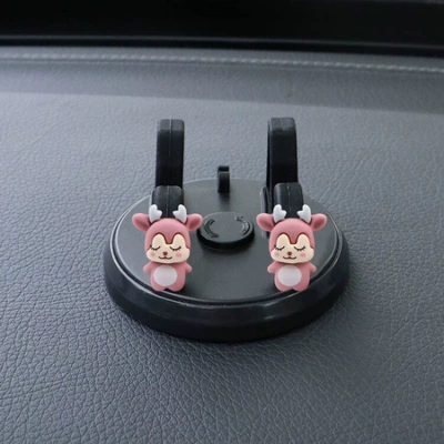 Panel Car Support Navigation Stand — Car phone holder - sitting-mobile-phone-bracket-pink-deer