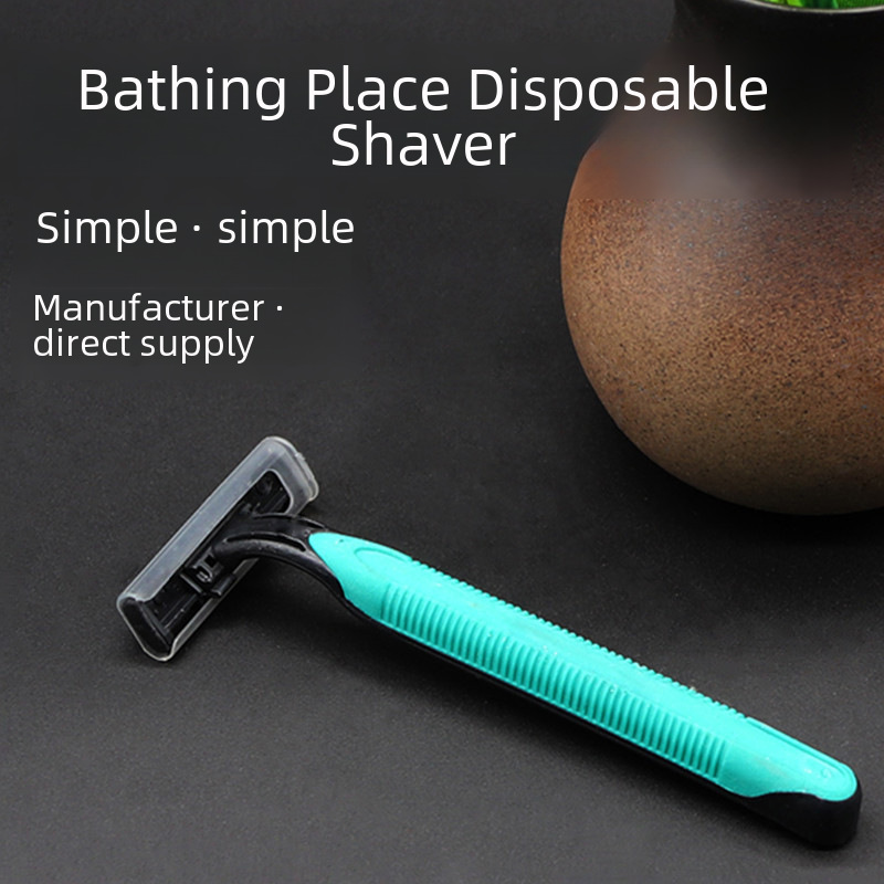 Disposable razor wholesale two-layer stainless steel manual razor men's disposable razor old-fashioned razor