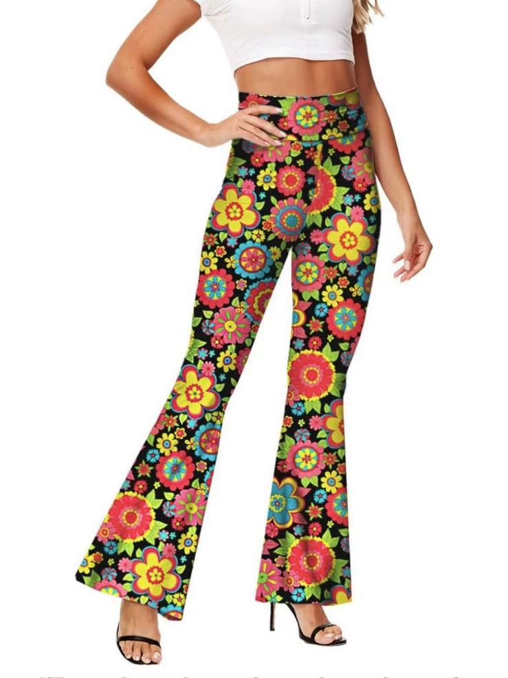 Flared trousers, scarf, for import, 70 years, halloween