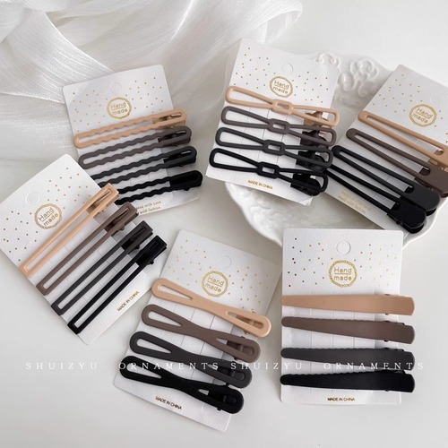 Face wash makeup clip broken hair bangs clip forehead side clip headband hairpin duckbill clip hairpin side clip hair accessories