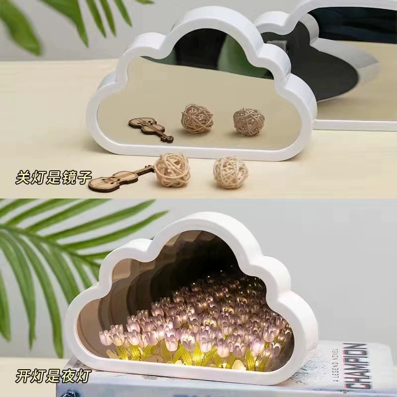 Yun Duo лилии Flower Sea Little Night Light Creative DIY Bouquet Birthday Gifts Send Girls Qixi Teacher's Day