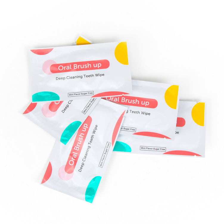 Wholesale Dent Oral Cleansing Teeth Wipes Disposable Fingertip Teeth Wipes Teeth Cleaning Wipes Braces Cleaning Tablets