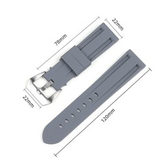 適配PAM沛那海 胖大海RAM368/351/389硅膠錶帶22/24/26mm橡膠錶帶