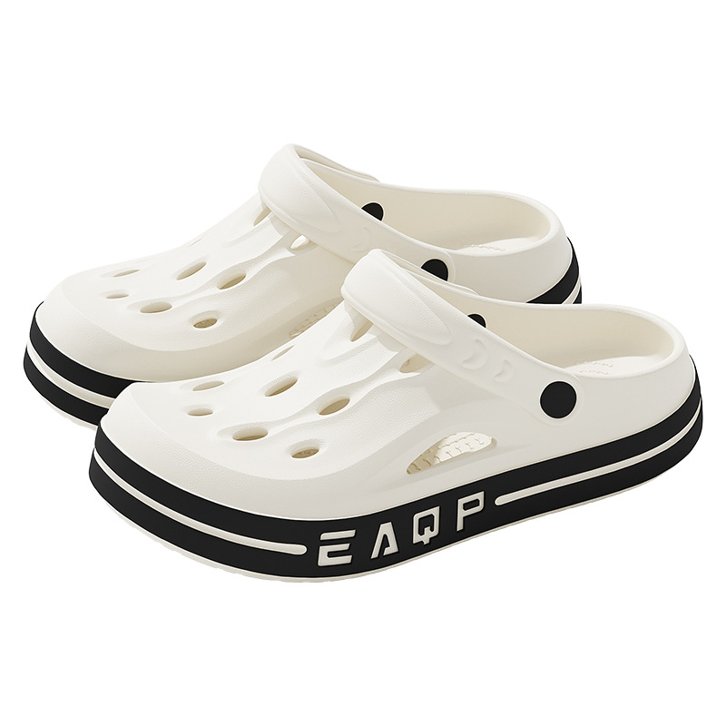 Men's Non-slip Outdoor Clogs With Height-enhancing Thick Soles_voghion.com