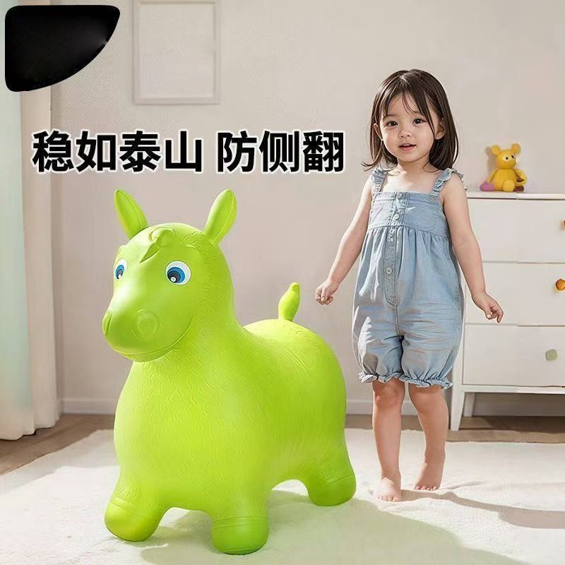 子供用乗馬と跳ね馬子供のおもちゃ跳ね鹿厚みのある防爆ベビーベビーライドロッキングホース新しいスタイル|undefined