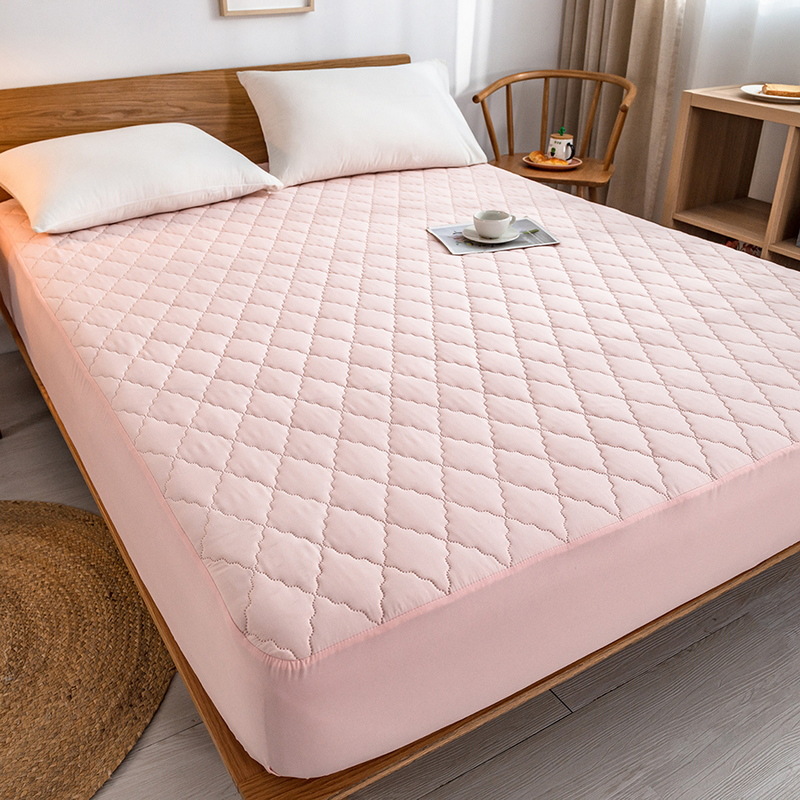 Cama de algodón impermeable clase A transfronteriza amazon cama de cama lavable en máquina cubierta de colchón de color sólido cama de comercio exterior cama de cama