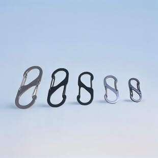 Manufacturer's Stainless Steel S-Shaped Carabiner, Figure-Eight Quickdraw Climbing Carabiner, Special-Shaped Backpack Spring Buckle, Outdoor Climbing Hook