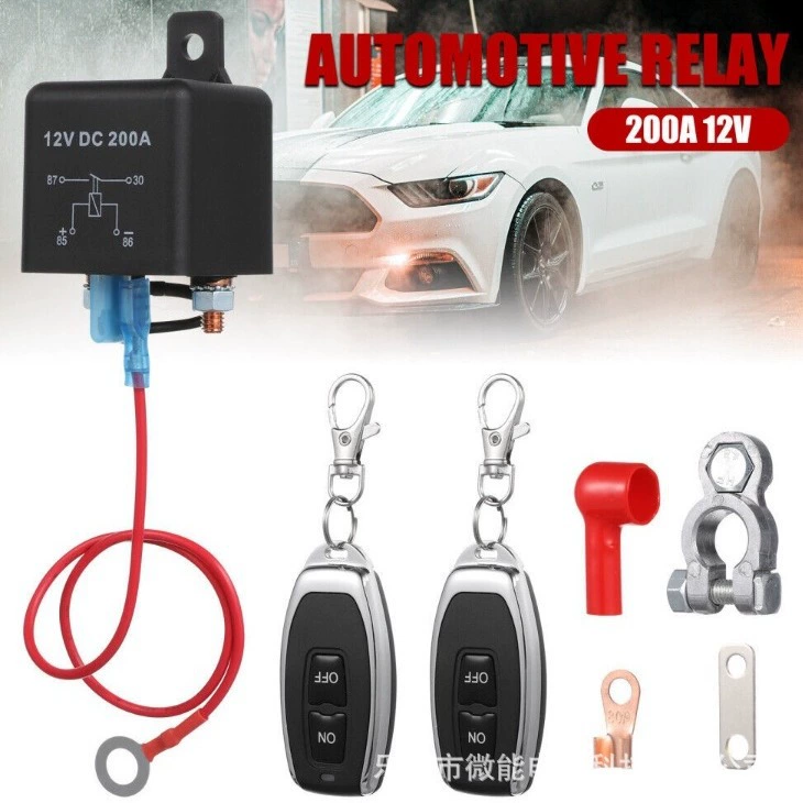 Трансграничные товары 12v автомобильное реле 24v200A Двойной беспроводной пульт дистанционного управления выключатель батареи Изолятор