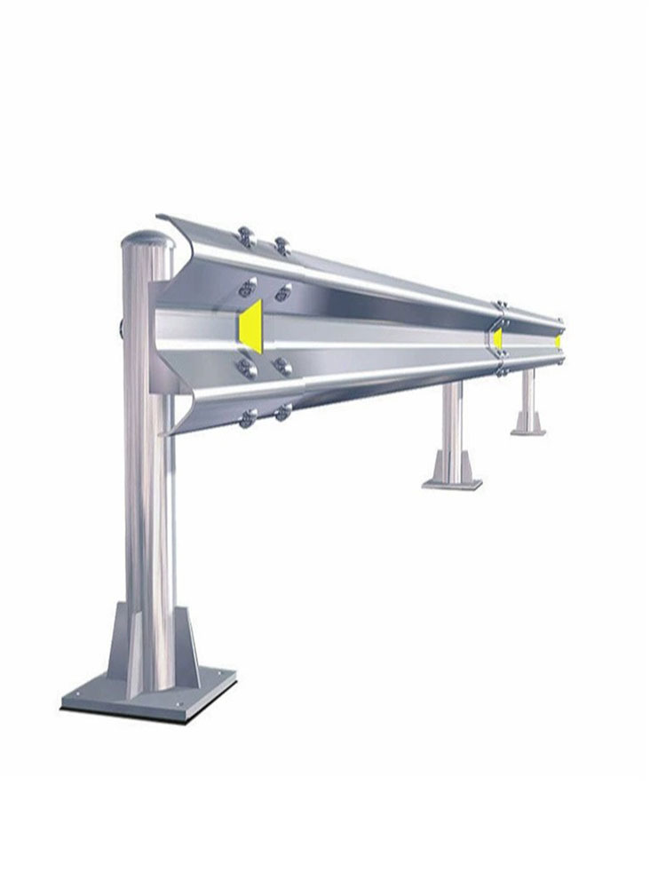 Barrera corrugada autopista carretera nacional carretera rural anticolisión galvanizada en caliente chorro de plástico barrera aislamiento galvanizado duradero