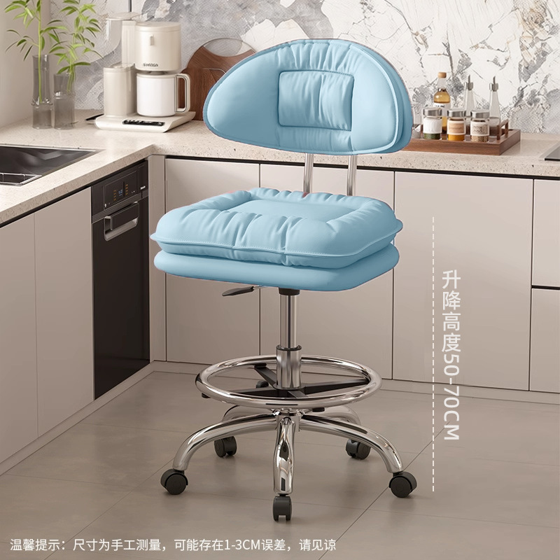 Taburete de cocina silla de bar casera silla de bar giratoria caja registradora taburete elevable respaldo silla de belleza silla de peluquería