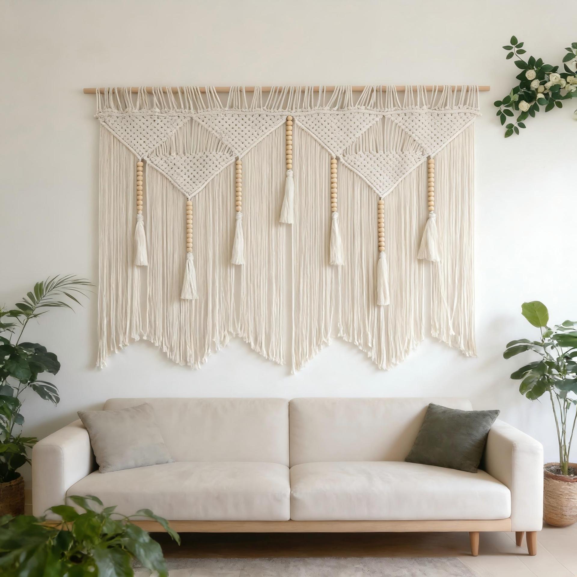 Bohemian home background decoration hand-woven tapestry simple large hanging decoration B & B wall hanging Amazon explosion