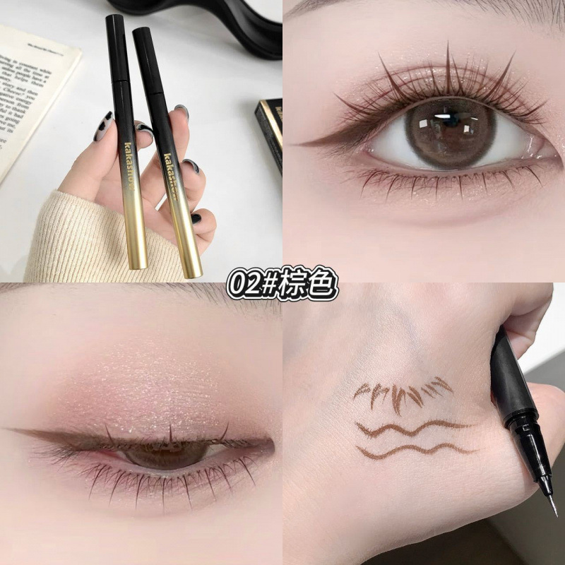 Kakashow natural temperamento delineador de ojos pen impermeable anti-transpiración no decoloración no es fácil de desvanecer maquillaje transfronterizo image 8