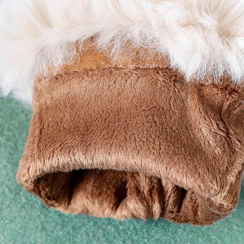 真皮手套女士秋冬季加厚獭兔毛加绒羊皮保暖触屏骑行开车防寒手套