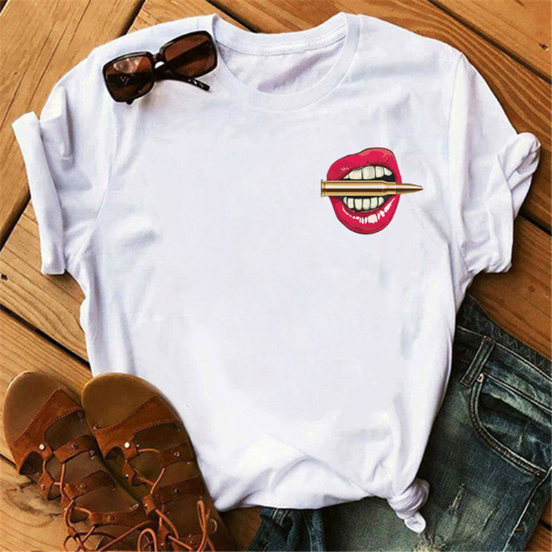 B6 2024 Three Bears Printed T-shirt for Female Students Loose and Slim Girl Women's Trendy Large_voghion.com