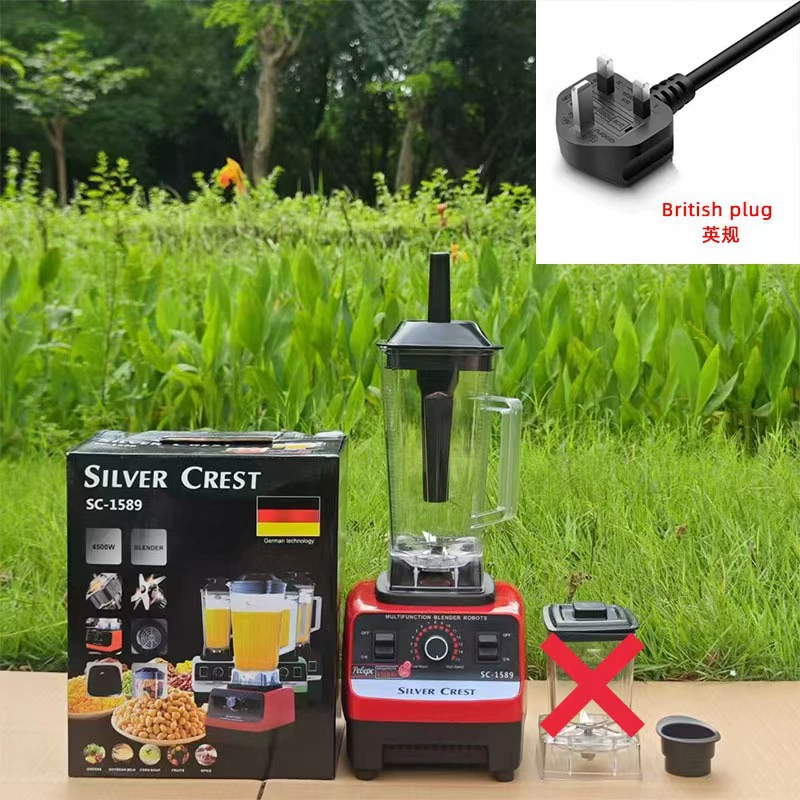 Cross-border 4L 8-in-1 blender for commercial use, stainless steel, high-power, pure copper mixer, meat grinder, crushed ice, juice extractor